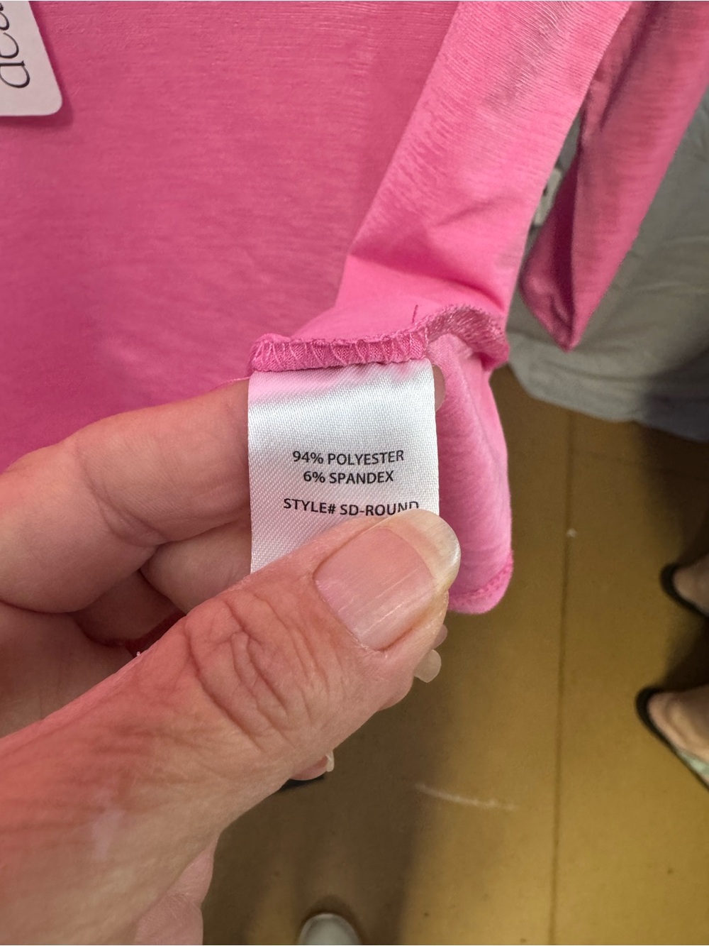 Dear Scarlett Bright Pink Scoop Neck Long Sleeve Tee - Picture 5 of 5